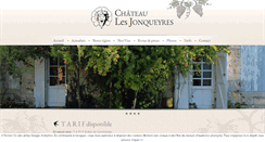 Desktop Screenshot of chateaulesjonqueyres.com