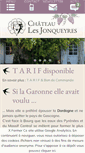 Mobile Screenshot of chateaulesjonqueyres.com