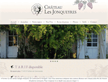 Tablet Screenshot of chateaulesjonqueyres.com